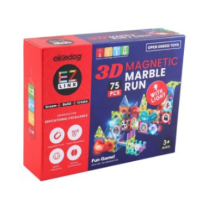 OKIEDOG CJ-1544054 EZ LINK 3D MAGNETIC MARBLE RUN WITH LIGHT - 49PCS